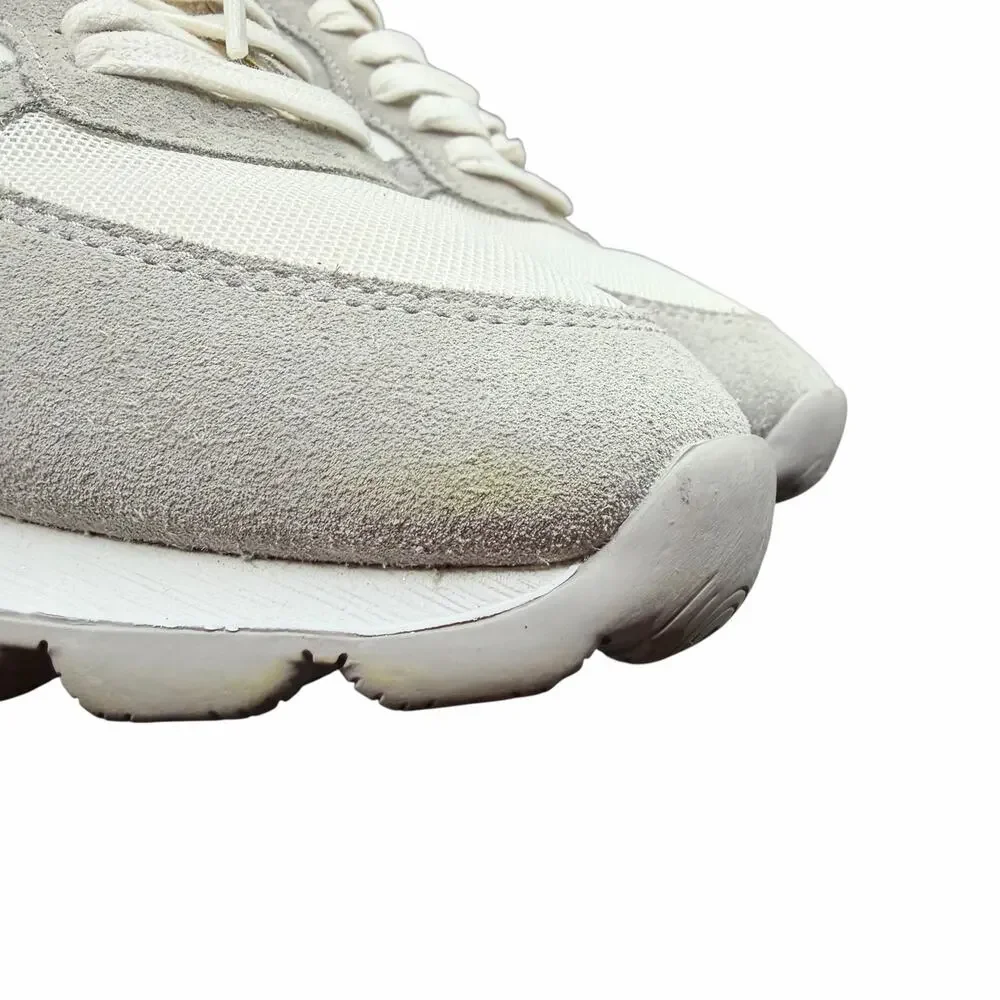 Geox D Spherica VSeries Sneakers White Grey Silver US 10 glitter heel